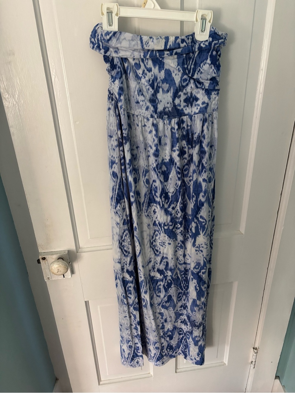Blue Tie-Dye Maxi Dress - Women